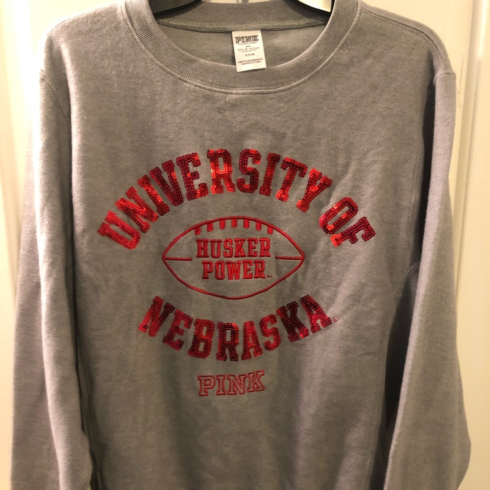 PINK Huskers sweatshirt